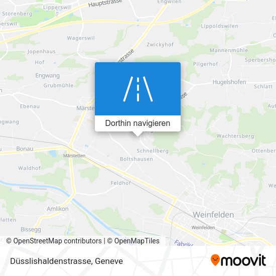 Düsslishaldenstrasse Karte