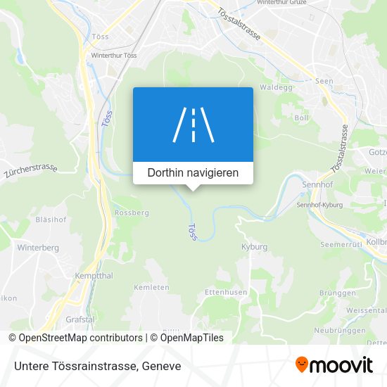 Untere Tössrainstrasse Karte