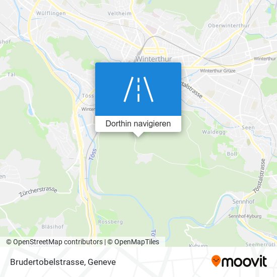 Brudertobelstrasse Karte