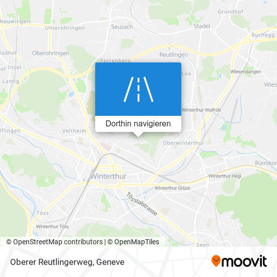 Oberer Reutlingerweg Karte