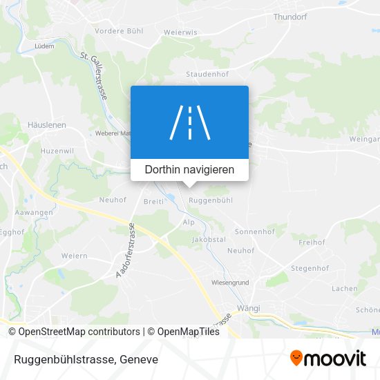 Ruggenbühlstrasse Karte