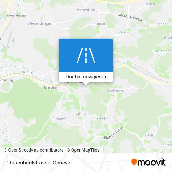 Chräenbüelstrasse Karte