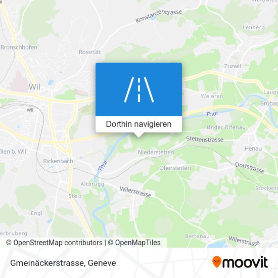 Gmeinäckerstrasse Karte