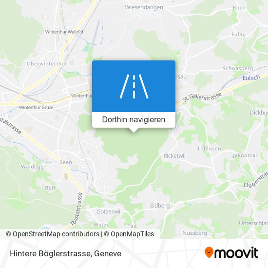 Hintere Böglerstrasse Karte