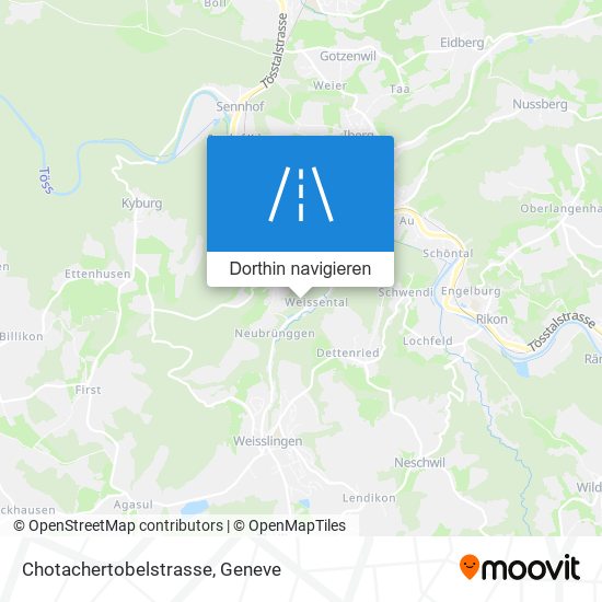 Chotachertobelstrasse Karte