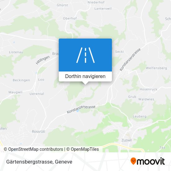 Gärtensbergstrasse Karte