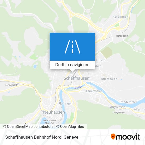 Schaffhausen Bahnhof Nord Karte