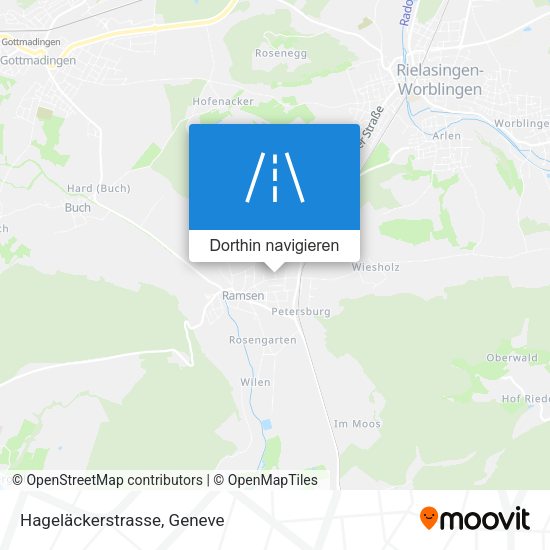Hageläckerstrasse Karte