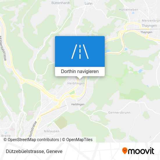Dützebüelstrasse Karte