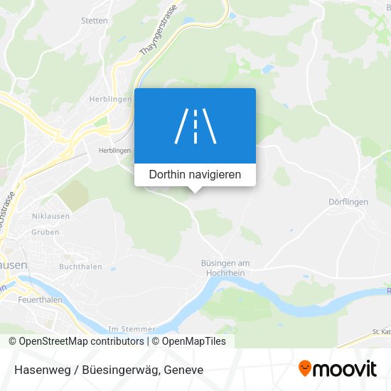 Hasenweg / Büesingerwäg Karte