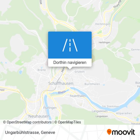 Ungarbühlstrasse Karte