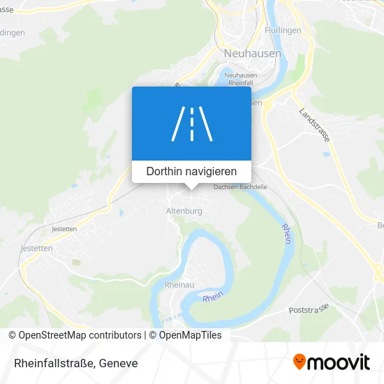 Rheinfallstraße Karte