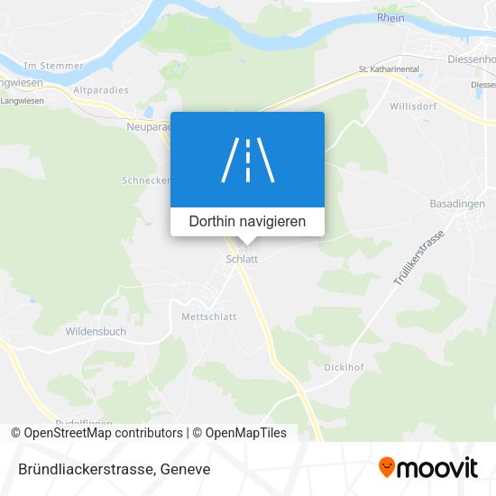 Bründliackerstrasse Karte