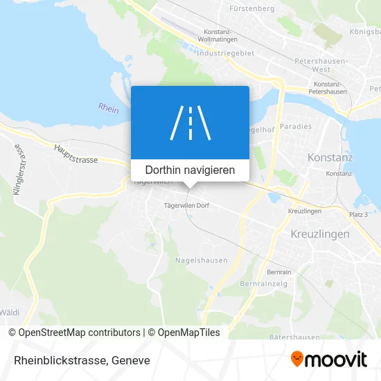 Rheinblickstrasse Karte