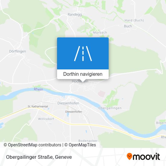 Obergailinger Straße Karte