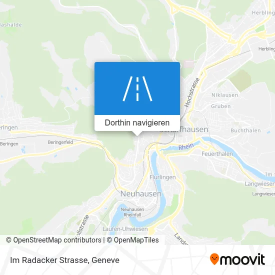 Im Radacker Strasse Karte