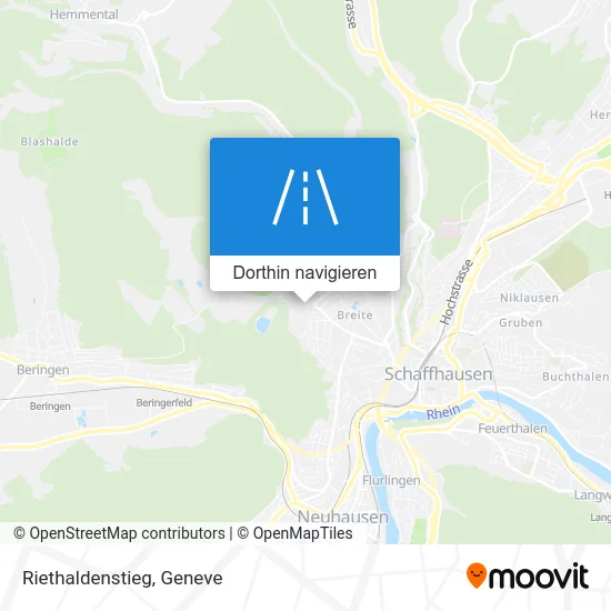 Riethaldenstieg Karte