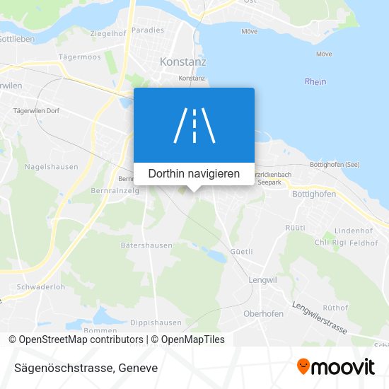 Sägenöschstrasse Karte