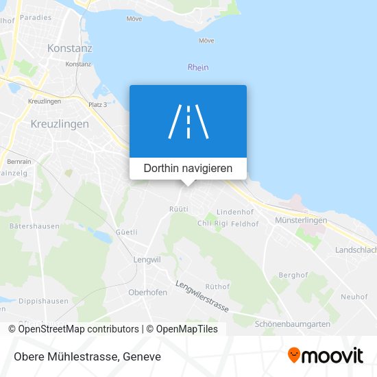 Obere Mühlestrasse Karte