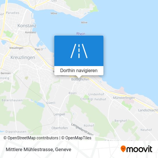 Mittlere Mühlestrasse Karte