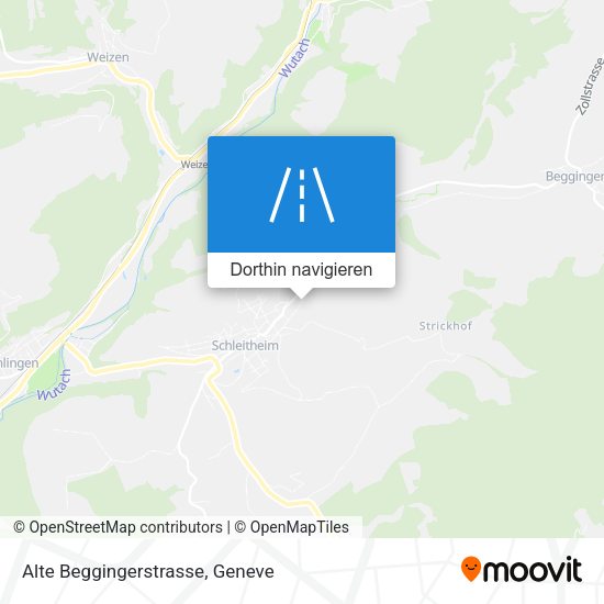 Alte Beggingerstrasse Karte
