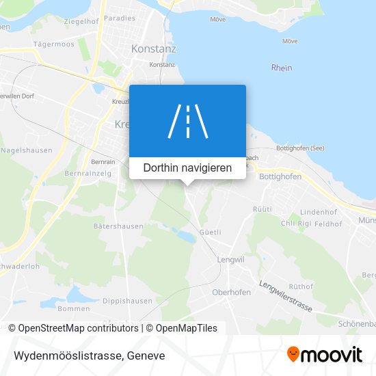 Wydenmööslistrasse Karte