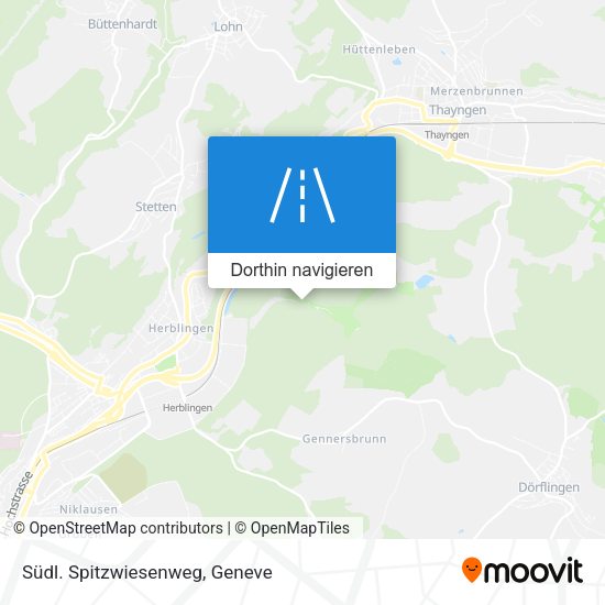 Südl. Spitzwiesenweg Karte