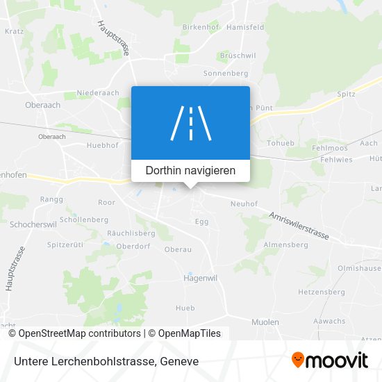 Untere Lerchenbohlstrasse Karte