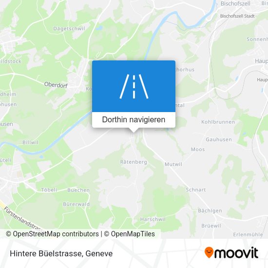 Hintere Büelstrasse Karte