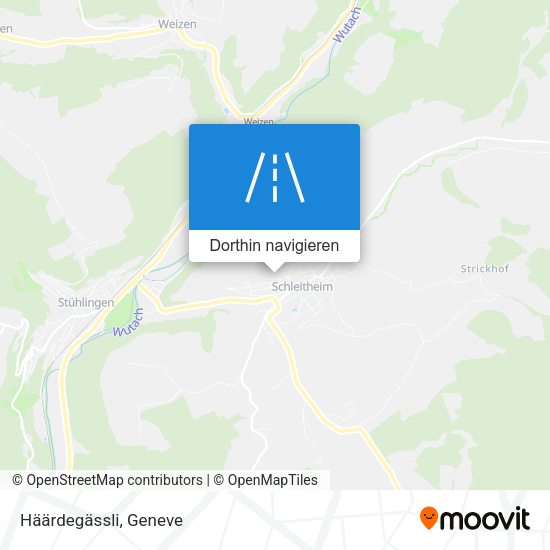 Häärdegässli Karte