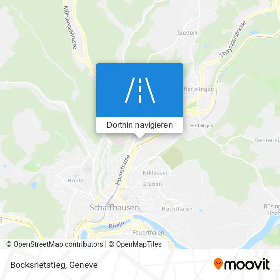 Bocksrietstieg Karte