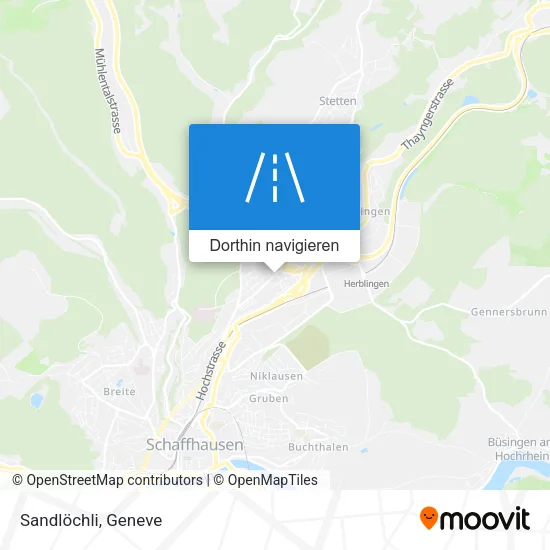 Sandlöchli Karte