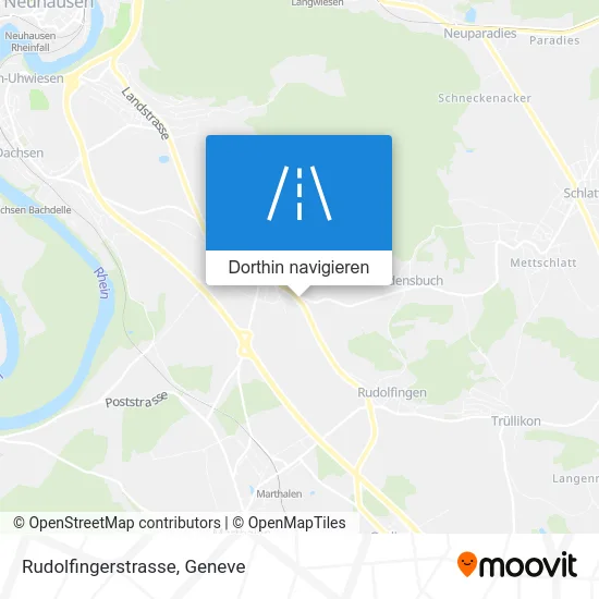 Rudolfingerstrasse Karte