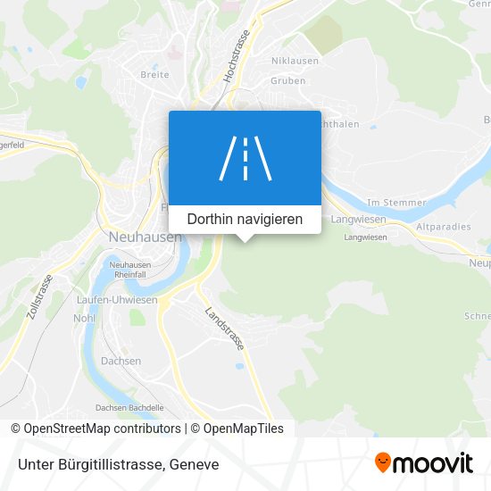 Unter Bürgitillistrasse Karte