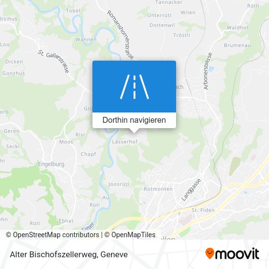 Alter Bischofszellerweg Karte