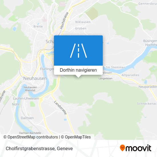 Cholfirstgrabenstrasse Karte