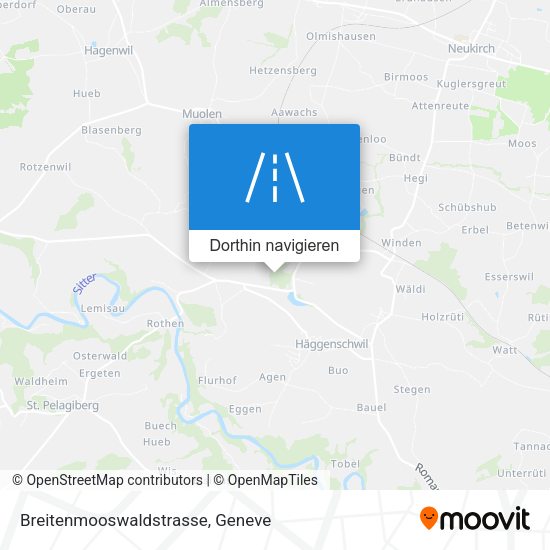 Breitenmooswaldstrasse Karte