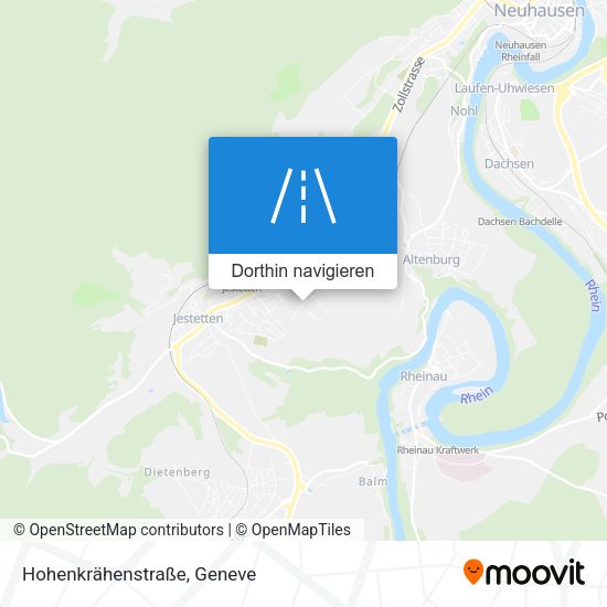 Hohenkrähenstraße Karte
