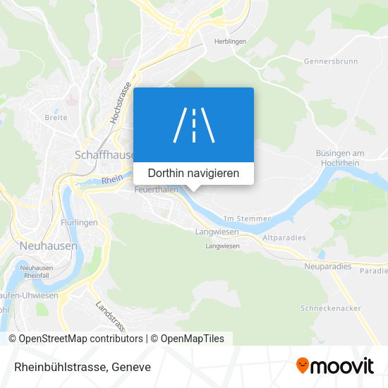 Rheinbühlstrasse Karte