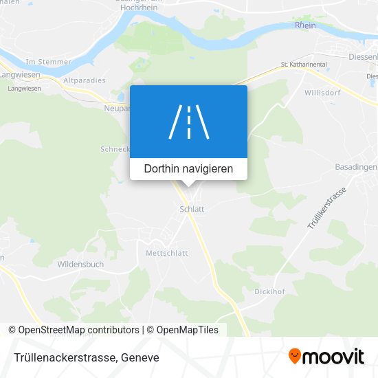 Trüllenackerstrasse Karte