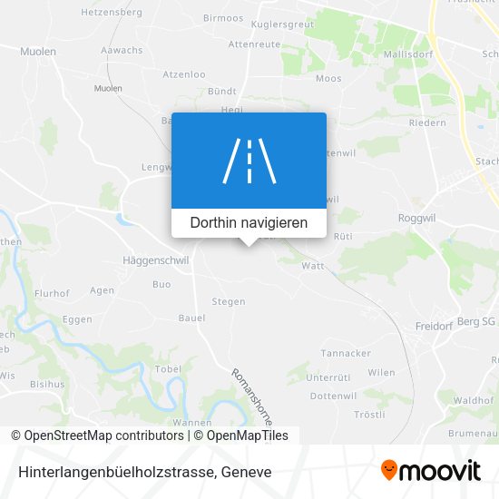 Hinterlangenbüelholzstrasse Karte