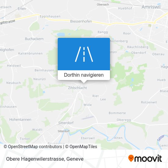 Obere Hagenwilerstrasse Karte