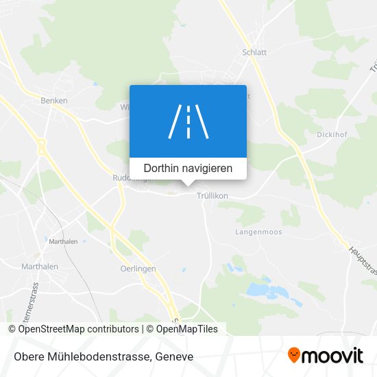 Obere Mühlebodenstrasse Karte