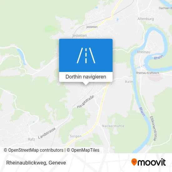 Rheinaublickweg Karte