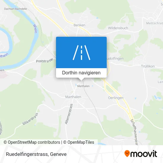 Ruedelfingerstrass Karte