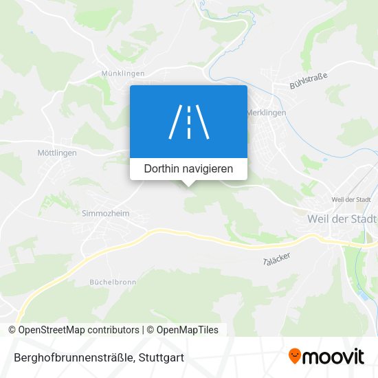 Berghofbrunnensträßle Karte
