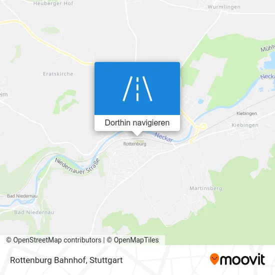 Rottenburg Bahnhof Karte