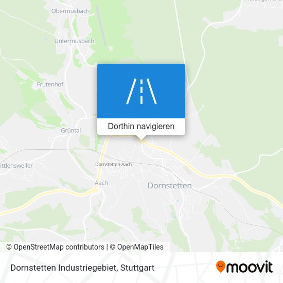 Dornstetten Industriegebiet Karte