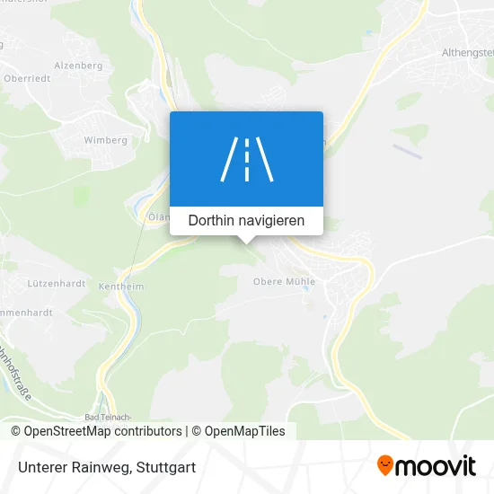 Unterer Rainweg Karte