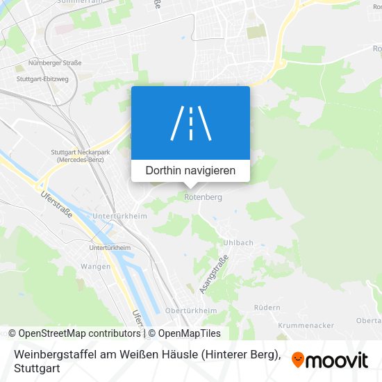 Weinbergstaffel am Weißen Häusle (Hinterer Berg) Karte